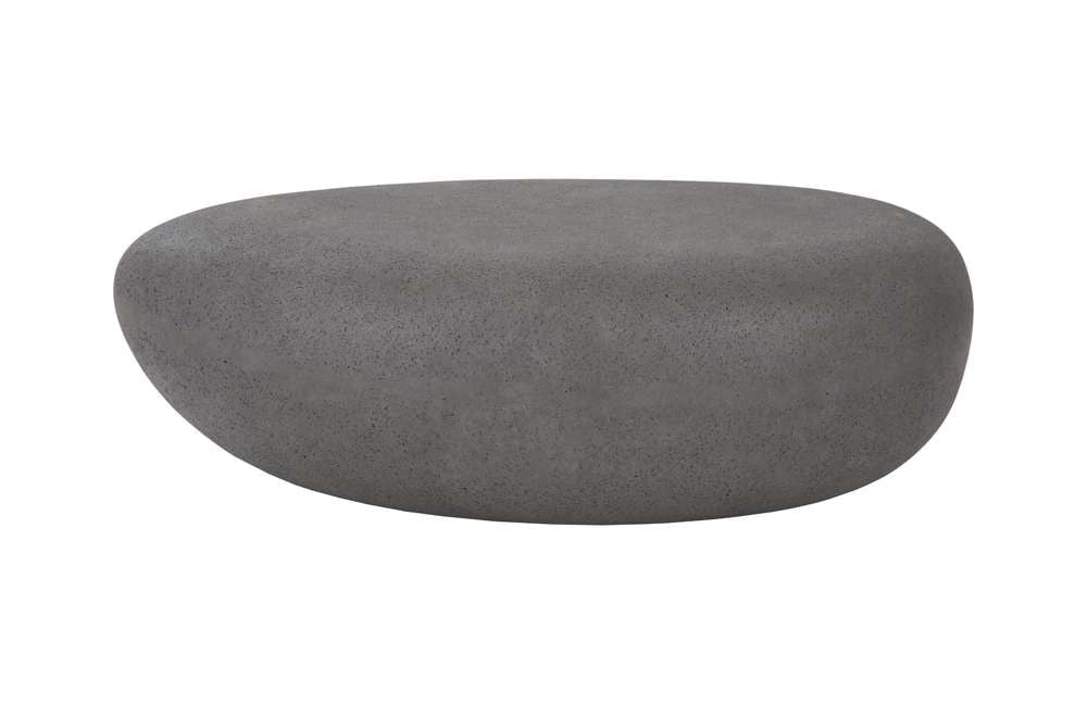 Phillips Collection - River Stone Coffee Table, Charcoal Stone, Small - PH104192 veiw 3