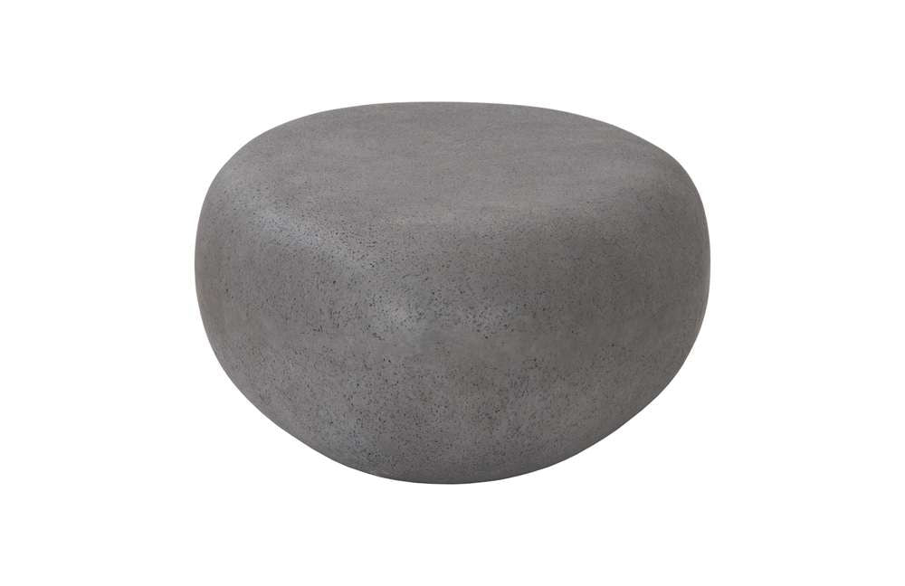 Phillips Collection - River Stone Coffee Table, Charcoal Stone, Small - PH104192 veiw 4