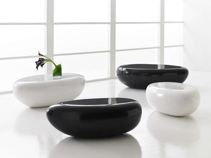Phillips Collection - River Stone Coffee Table, Gel Coat Black, Large - PH67486 veiw 3