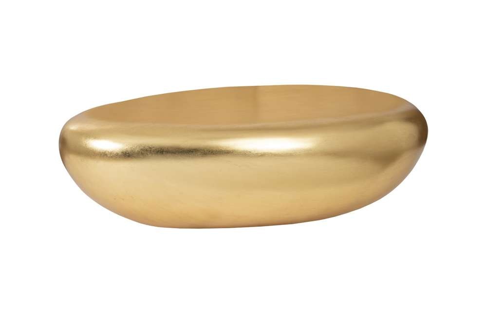 Phillips Collection - River Stone Coffee Table, Gold Leaf, Large - PH57485 veiw 1