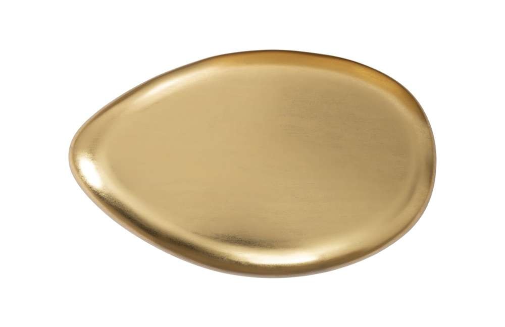 Phillips Collection - River Stone Coffee Table, Gold Leaf, Small - PH57483 veiw 2