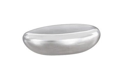 Phillips Collection - River Stone Coffee Table, Liquid Silver, Large - PH67800 view 1