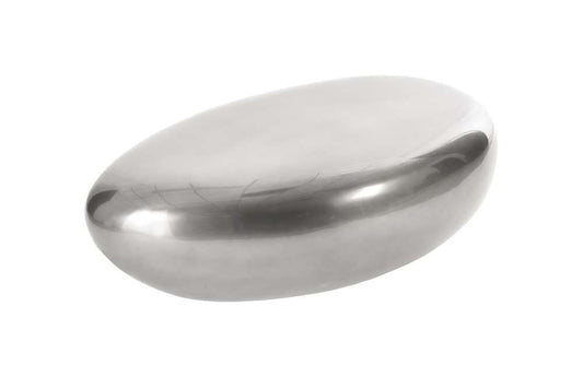 Phillips Collection - River Stone Coffee Table, Liquid Silver, Small - PH67798 veiw 1