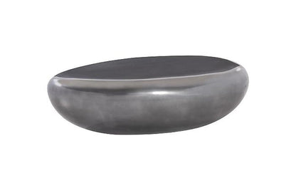 Phillips Collection - River Stone Coffee Table, Polished Aluminum, Large - PH68784 view 1