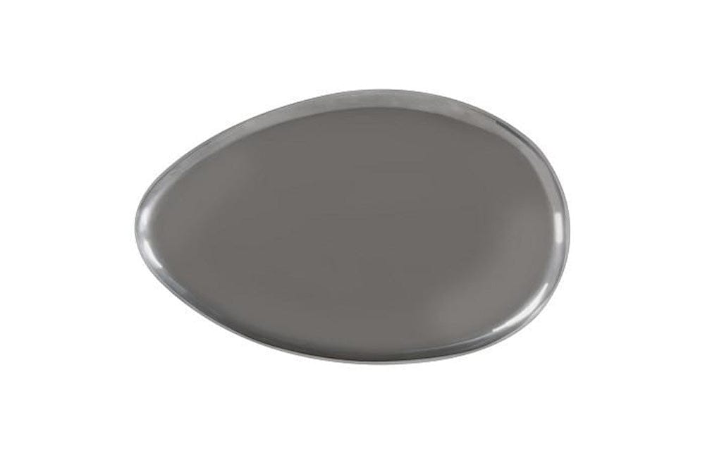 Phillips Collection - River Stone Coffee Table, Polished Aluminum, Large - PH68784 view 2