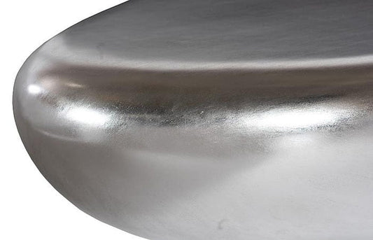 Phillips Collection - River Stone Coffee Table, Silver Leaf, Large - PH57486 view 2