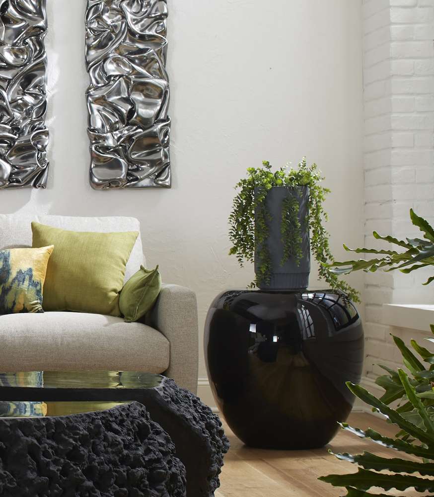 Phillips Collection - River Stone Side Table, Gel Coat Black - PH103926 veiw 4