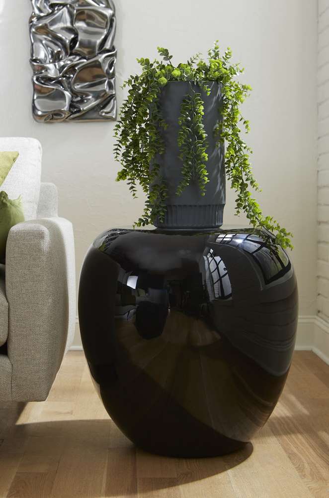 Phillips Collection - River Stone Side Table, Gel Coat Black - PH103926 veiw 5