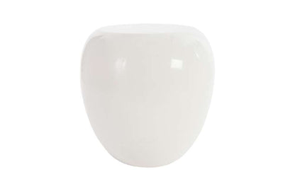 Phillips Collection - River Stone Side Table, Gel Coat White - PH74449 veiw 1