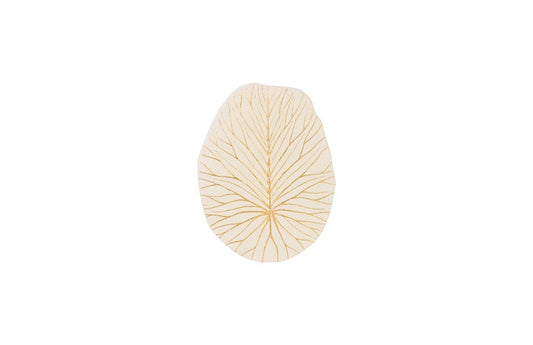 Phillips Collection - Rivulet Wall Tile, Chamcha Wood, Gold Leaf on White - TH97716 view 1