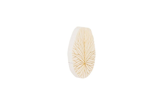 Phillips Collection - Rivulet Wall Tile, Chamcha Wood, Gold Leaf on White - TH97716 view 2