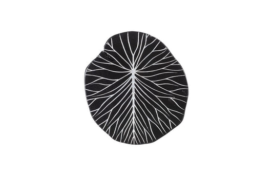 Phillips Collection - Rivulet Wall Tile, Chamcha Wood, Silver Leaf on Black - TH97717 view 1
