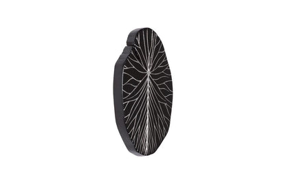 Phillips Collection - Rivulet Wall Tile, Chamcha Wood, Silver Leaf on Black - TH97717 view 2
