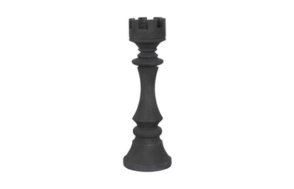 Phillips Collection - Rook Chess Sculpture, Cast Stone Black, Small - PH118743 view 1
