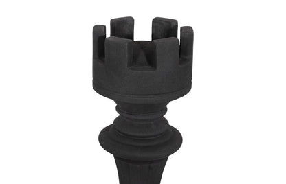 Phillips Collection - Rook Chess Sculpture, Cast Stone Black, Small - PH118743 view 2