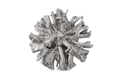 Phillips Collection - Root Small Silver Dining Table Base, With Glass - PH104330 veiw 2