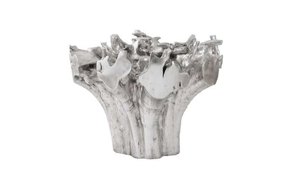 Phillips Collection - Root Small Silver Dining Table Base, With Glass - PH104330 veiw 3