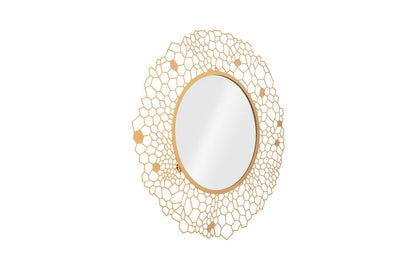 Phillips Collection - Round Honeycomb Mirror Brass - TH107115 view 2