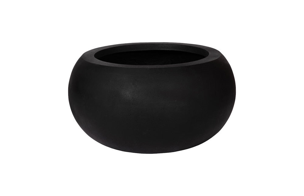 Phillips Collection - Rounded Planter, Large, Black - PH114676 veiw 1