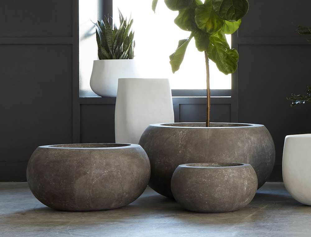 Phillips Collection - Rounded Planter, Small, Gray - PH97021 veiw 5