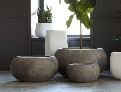 Phillips Collection - Rounded Planter, Small, Gray - PH97021 veiw 5