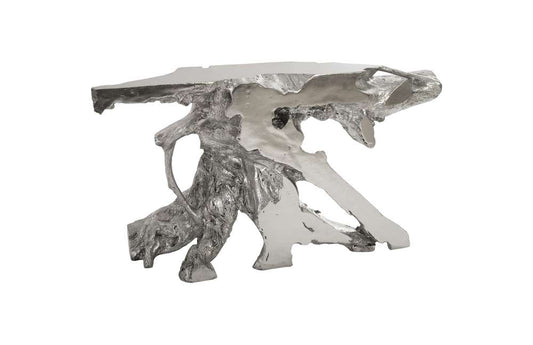 Phillips Collection - Sable Cast Root Console Table, Silver Leaf - PH67962 veiw 1