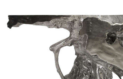 Phillips Collection - Sable Cast Root Console Table, Silver Leaf - PH67962 veiw 3