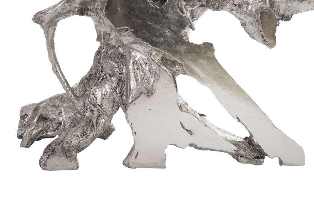 Phillips Collection - Sable Cast Root Console Table, Silver Leaf - PH67962 veiw 4