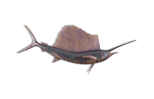 Phillips Collection - Sail Fish Wall Sculpture, Resin, Copper Patina Finish - PH100659 veiw 1