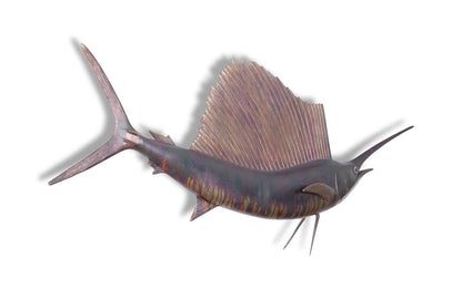 Phillips Collection - Sail Fish Wall Sculpture, Resin, Copper Patina Finish - PH100659 veiw 2