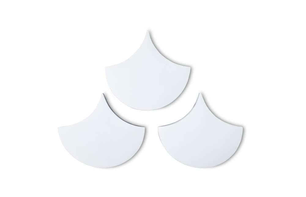 Phillips Collection - Scales Wall Tiles, Glossy White (Set of 3) - PH63664 veiw 1