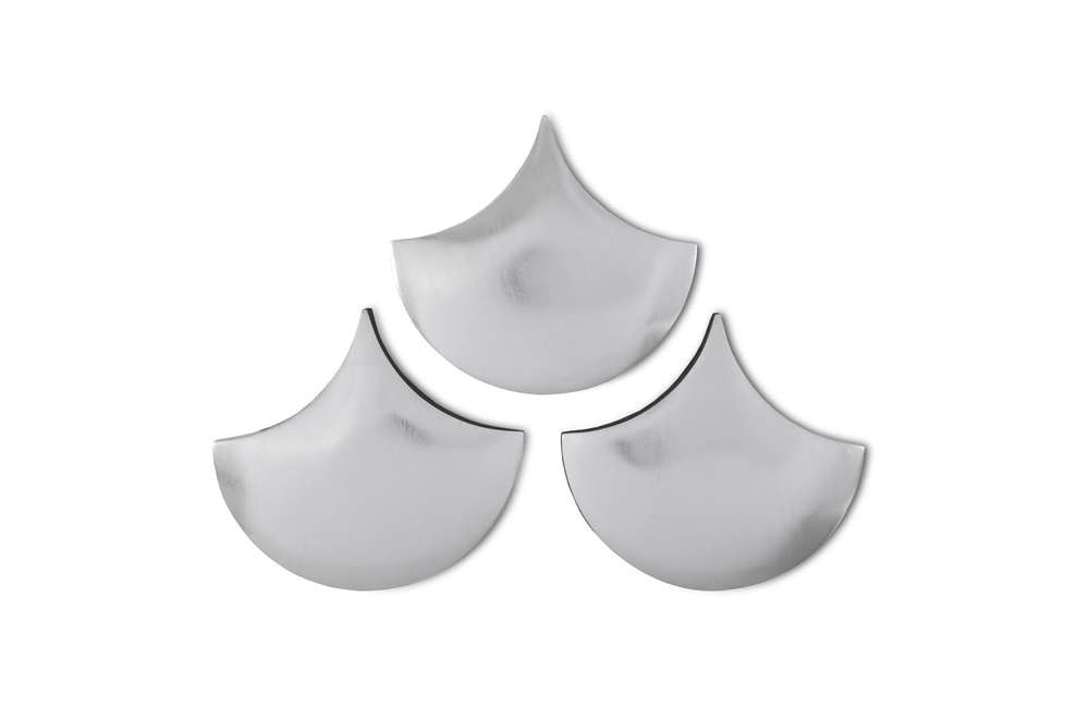 Phillips Collection - Scales Wall Tiles, Silver Leaf (Set of 3) - PH63665 veiw 1