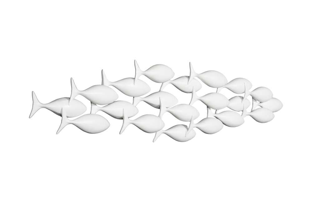 Phillips Collection - School of Fish Wall Art, Matte White - PH110577 veiw 2