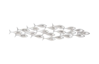 Phillips Collection - School of Fish Wall Art, Silver Leaf - PH110576 veiw 1