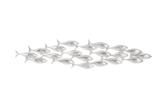 Phillips Collection - School of Fish Wall Art, Silver Leaf - PH110576 veiw 1