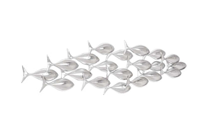 Phillips Collection - School of Fish Wall Art, Silver Leaf - PH110576 veiw 2