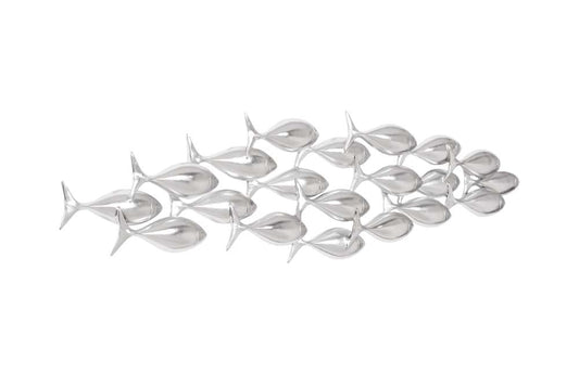 Phillips Collection - School of Fish Wall Art, Silver Leaf - PH110576 veiw 2