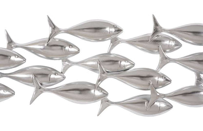 Phillips Collection - School of Fish Wall Art, Silver Leaf - PH110576 veiw 3