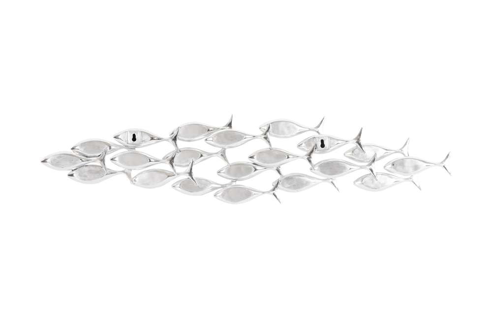 Phillips Collection - School of Fish Wall Art, Silver Leaf - PH110576 veiw 4