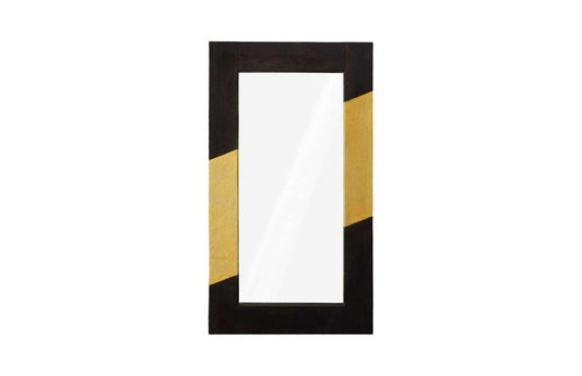 Phillips Collection - Scorched Mirror, Rectangle, Black and Gold Leaf - PH110307 veiw 1