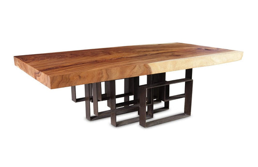 Phillips Collection - Score Coffee Table, Chamcha Wood, Iron Base - TH69094 view 2
