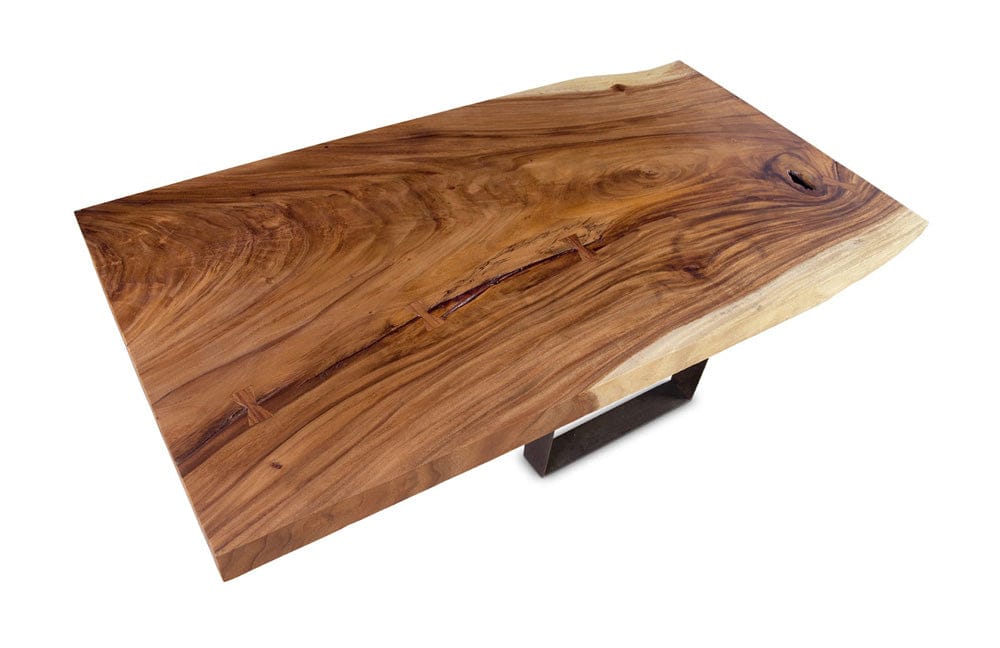 Phillips Collection - Score Coffee Table, Chamcha Wood, Iron Base - TH69094 view 3