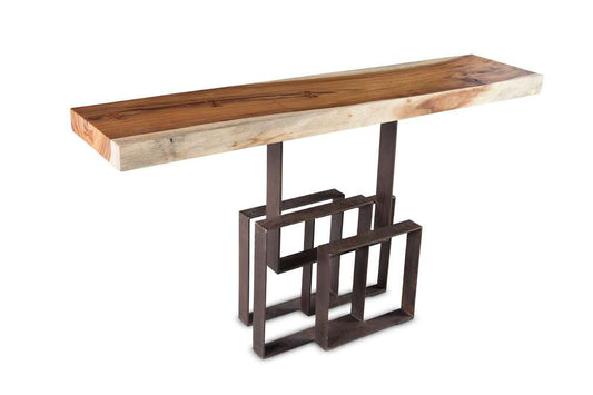 Phillips Collection - Score Console Table, Chamcha Wood, Iron Base - TH69093 veiw 2