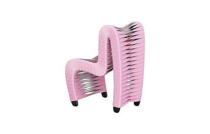 Phillips Collection - Seat Belt Chair, Kid Sized, Pink/White - B3061LP view 2