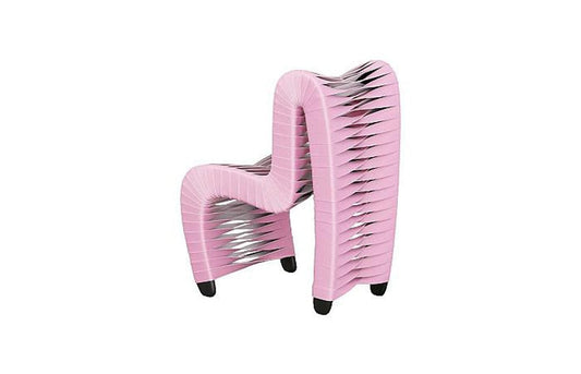 Phillips Collection - Seat Belt Chair, Kid Sized, Pink/White - B3061LP view 2