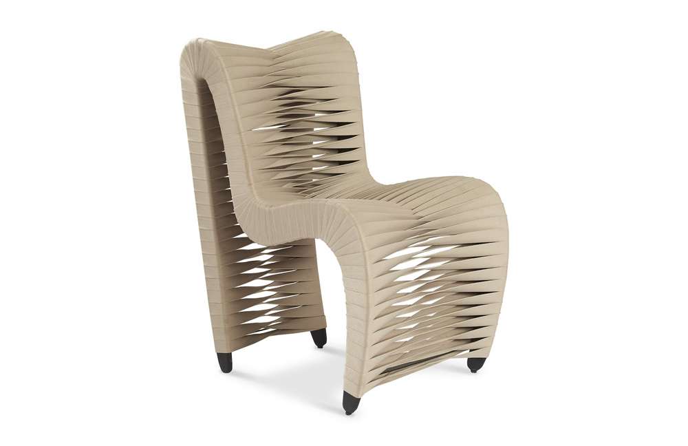 Phillips Collection - Seat Belt Dining Chair, Beige/Beige - B2061BE veiw 1