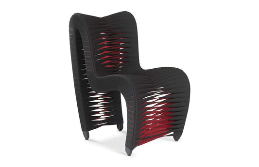 Phillips Collection - Seat Belt Dining Chair, Black/Red - B2061BZ veiw 1