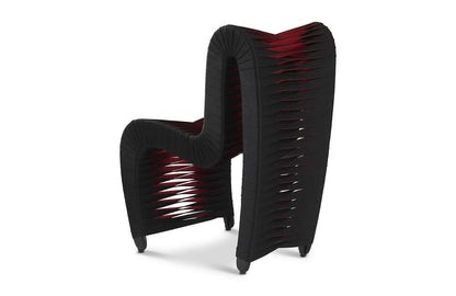 Phillips Collection - Seat Belt Dining Chair, Black/Red - B2061BZ veiw 2