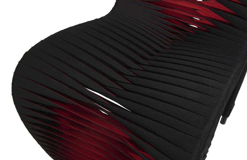 Phillips Collection - Seat Belt Dining Chair, Black/Red - B2061BZ veiw 4