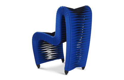 Phillips Collection - Seat Belt Dining Chair, Blue/Black - B2061BL veiw 2